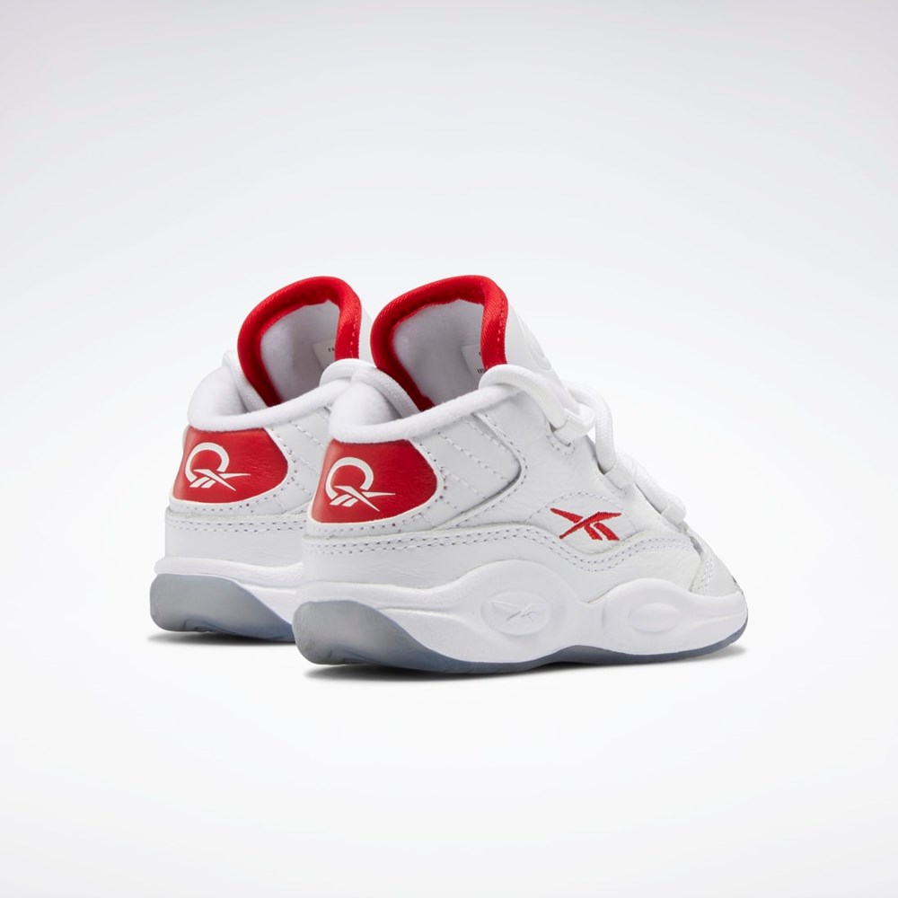 Reebok Question Mid Shoes - Toddler Hvite Rød Hvite | OEMIAT-365