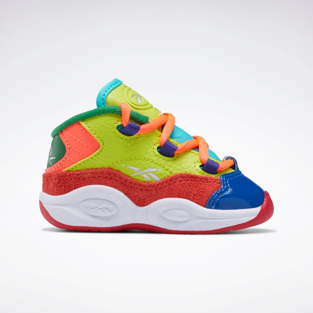 Reebok Question Mid Shoes - Toddler Oransje Gul Lilla | UHNTLY-198