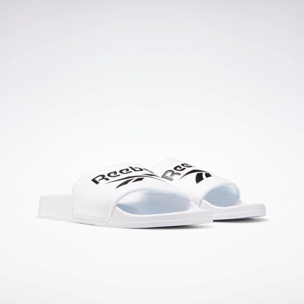 Reebok Reebok Classic Slides Hvite Svarte Hvite | JXEZMA-584