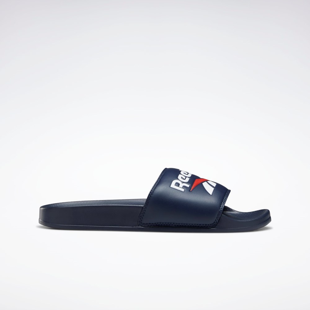 Reebok Reebok Classic Slides Marineblå Hvite Rød | SFRZNB-583