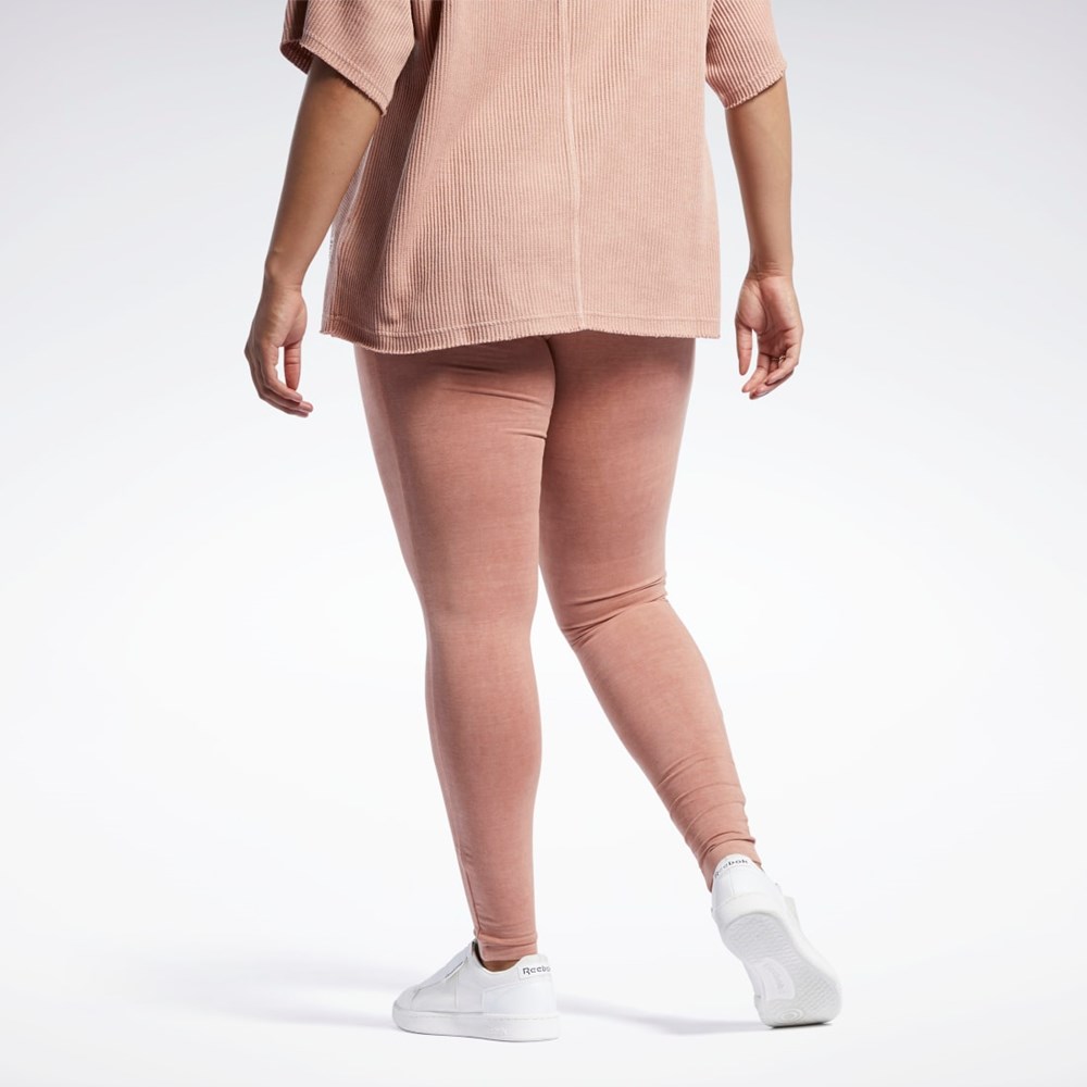 Reebok Reebok Classics Natural Dye Leggings (Plus Size) Korall | MJWUOS-480