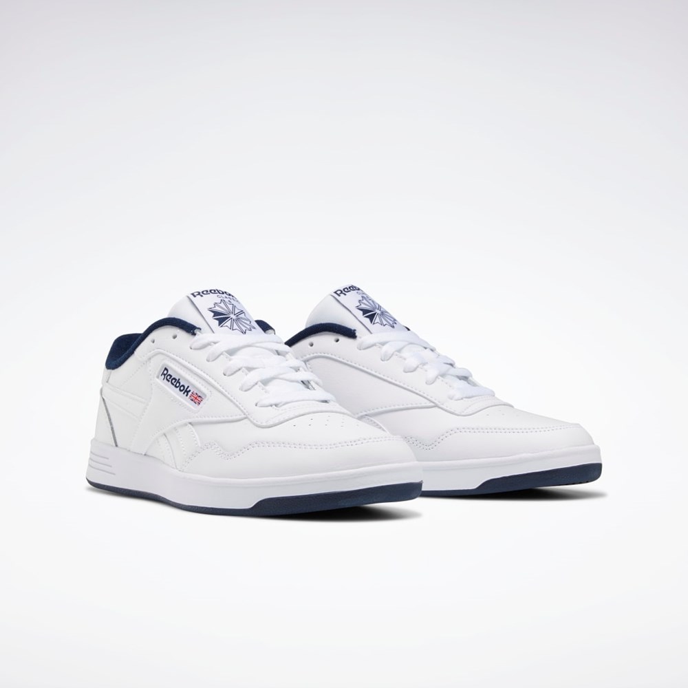 Reebok Reebok Club MEMT Shoes Hvite Marineblå Hvite | MSBCYZ-513