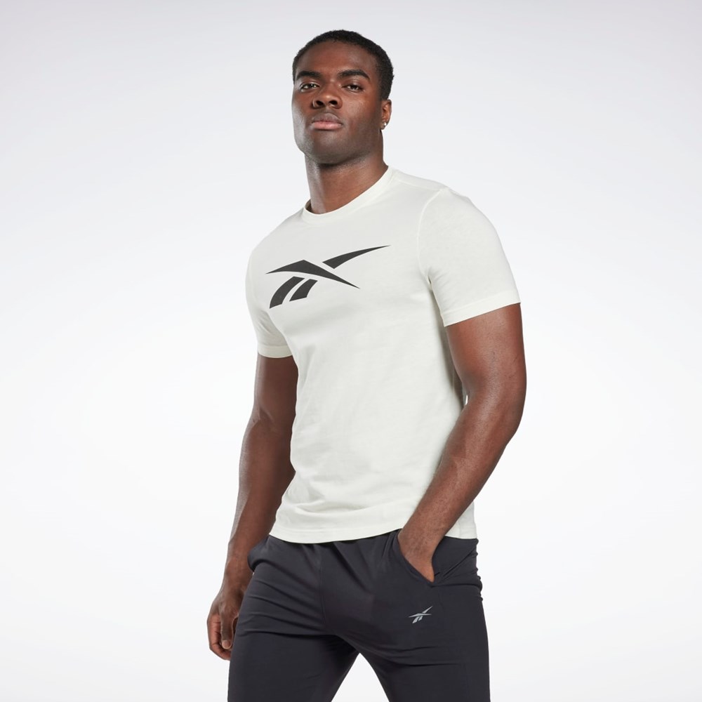 Reebok Reebok Grafiske Series Vector T-Shirt Hvite | HJSMGY-092