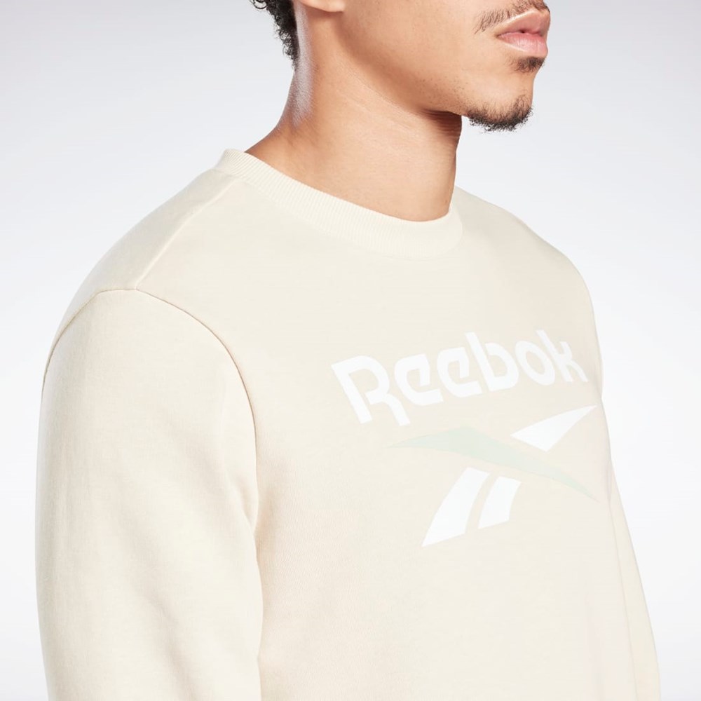 Reebok Reebok Identity Big Logo Crew Stucco | UIMSEO-624