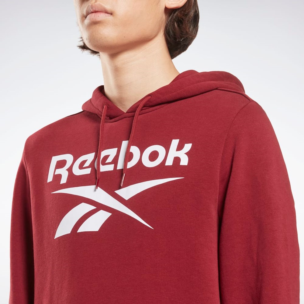 Reebok Reebok Identity Big Logo Hoodie Burgunder | RSGYOH-475