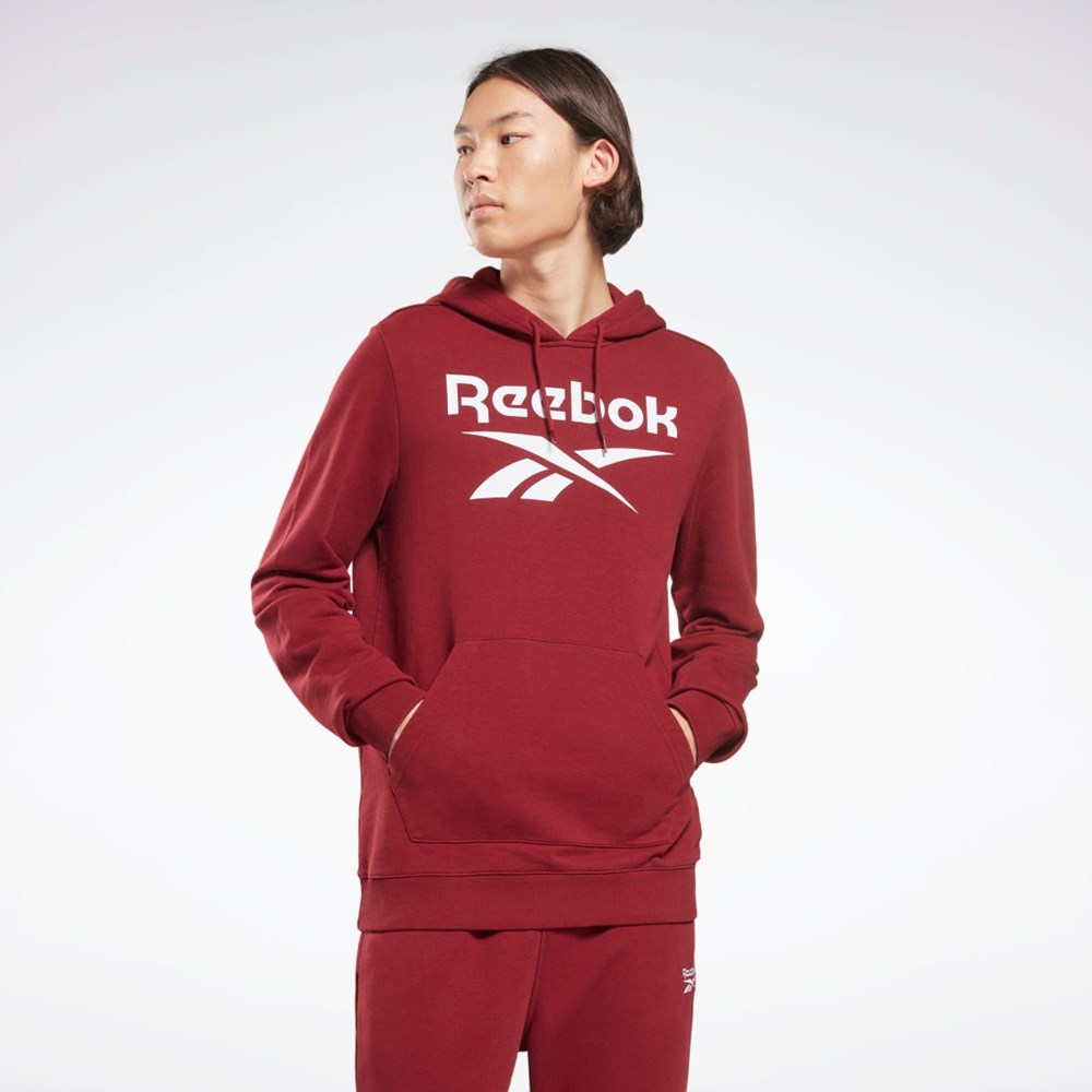 Reebok Reebok Identity Big Logo Hoodie Burgunder | RSGYOH-475