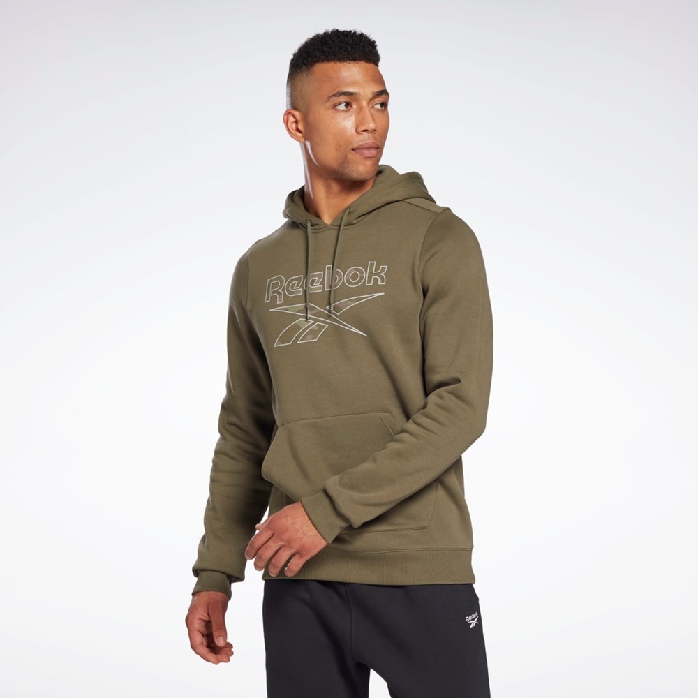 Reebok Reebok Identity Big Logo Hoodie Grønn | TDPCBA-054