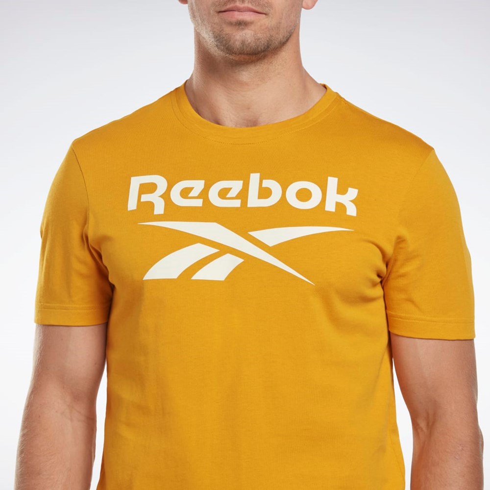 Reebok Reebok Identity Big Logo T-Shirt Bright Ochre | DKOMBJ-950