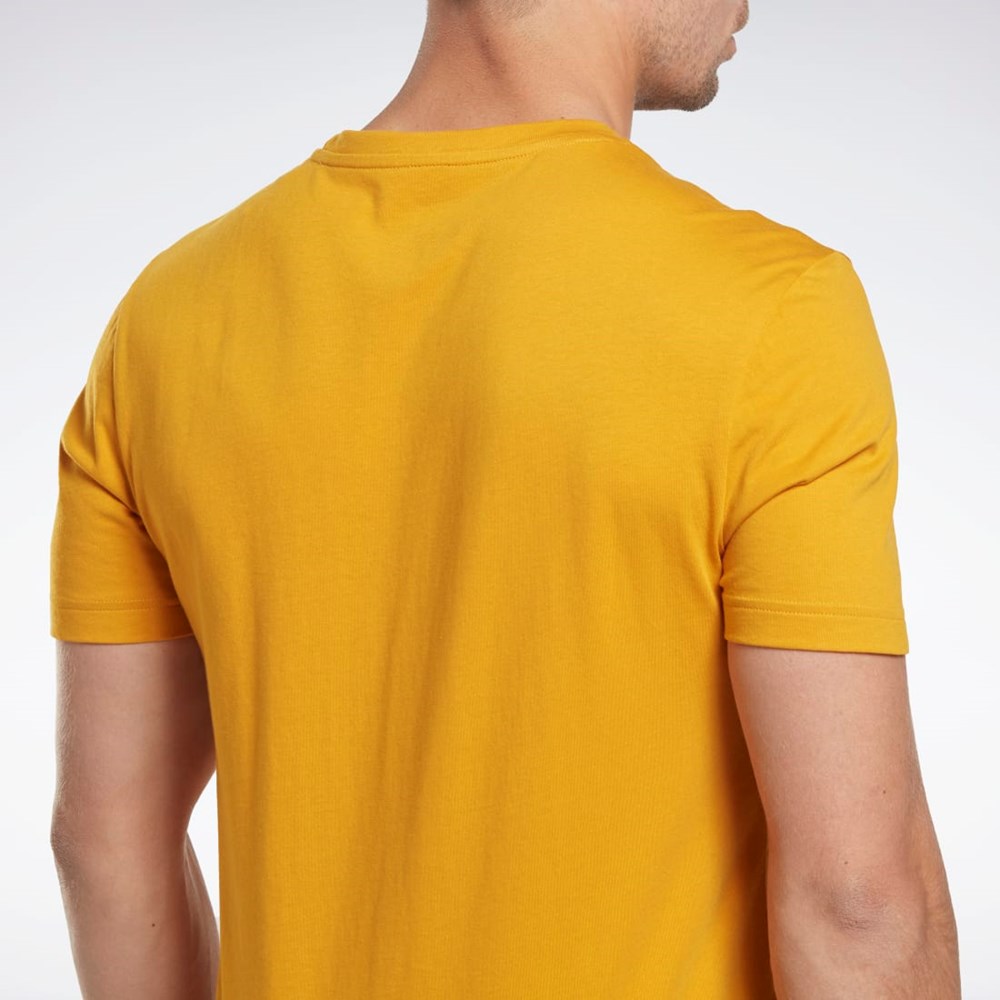 Reebok Reebok Identity Big Logo T-Shirt Bright Ochre | DKOMBJ-950