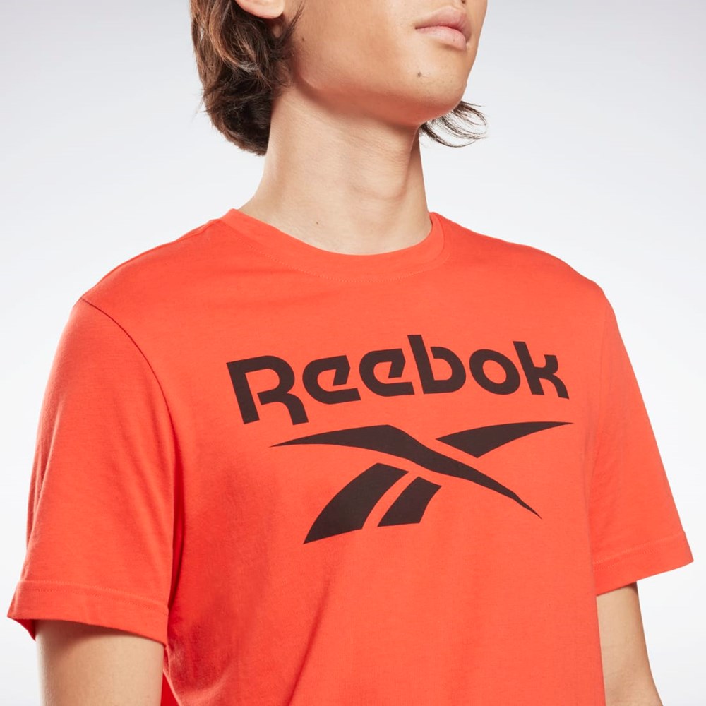 Reebok Reebok Identity Big Logo T-Shirt Rød | EVMRYJ-178