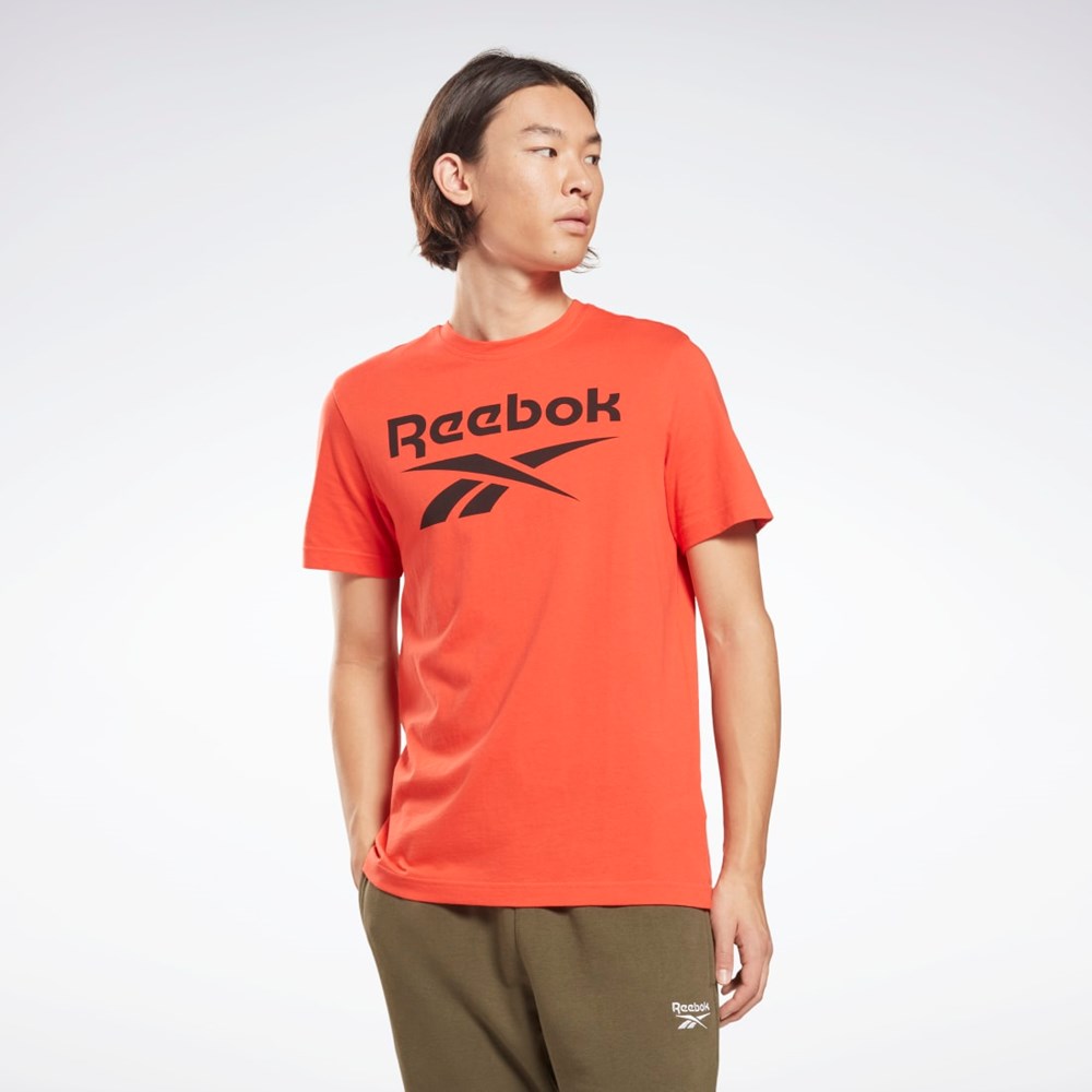 Reebok Reebok Identity Big Logo T-Shirt Rød | EVMRYJ-178