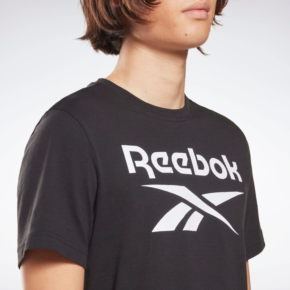 Reebok Reebok Identity Big Logo T-Shirt Svarte | HXMQRV-187