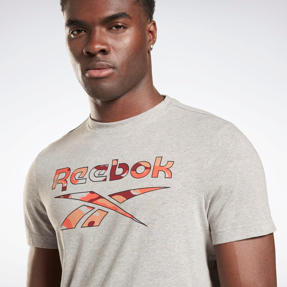 Reebok Reebok Identity Big Logo T-Shirt Grå | IVCAFQ-964