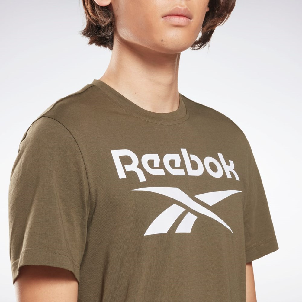 Reebok Reebok Identity Big Logo T-Shirt Grønn | KZSFAM-104