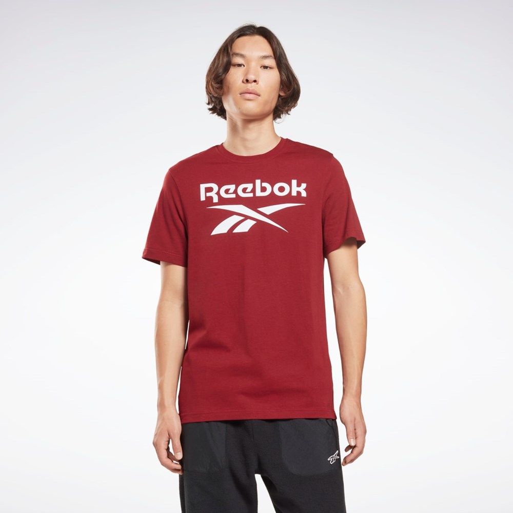 Reebok Reebok Identity Big Logo T-Shirt Burgunder | NAPEJS-753