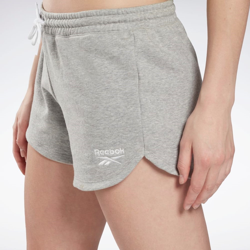 Reebok Reebok Identity French Terry Shorts Grå Hvite | JXHOEY-931