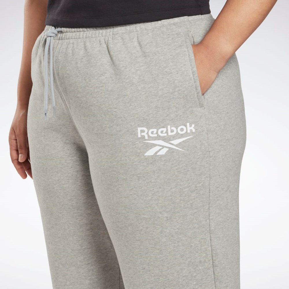 Reebok Reebok Identity Logo Fleece Joggers (Plus Size) Grå | EIZMCK-476