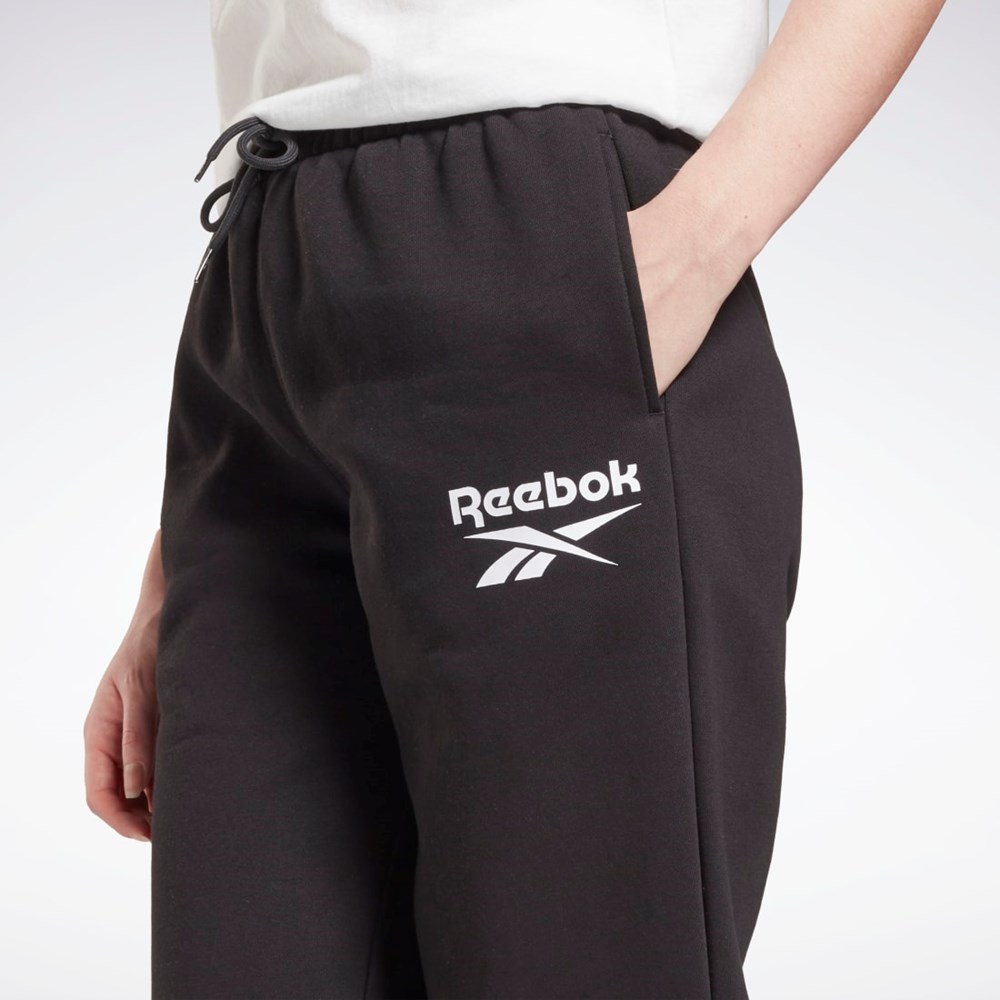 Reebok Reebok Identity Logo Fleece Joggers Svarte | SLXPEK-173