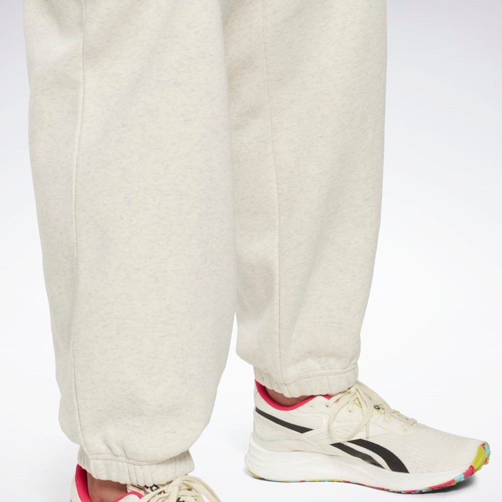 Reebok Reebok Identity Logo Fleece Joggers (Plus Size) Hvite | TOHAUB-709