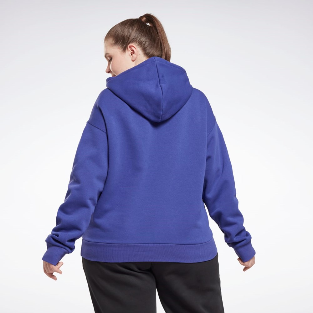 Reebok Reebok Identity Logo Fleece Pullover Hoodie (Plus Size) Lilla | PJTHVM-980