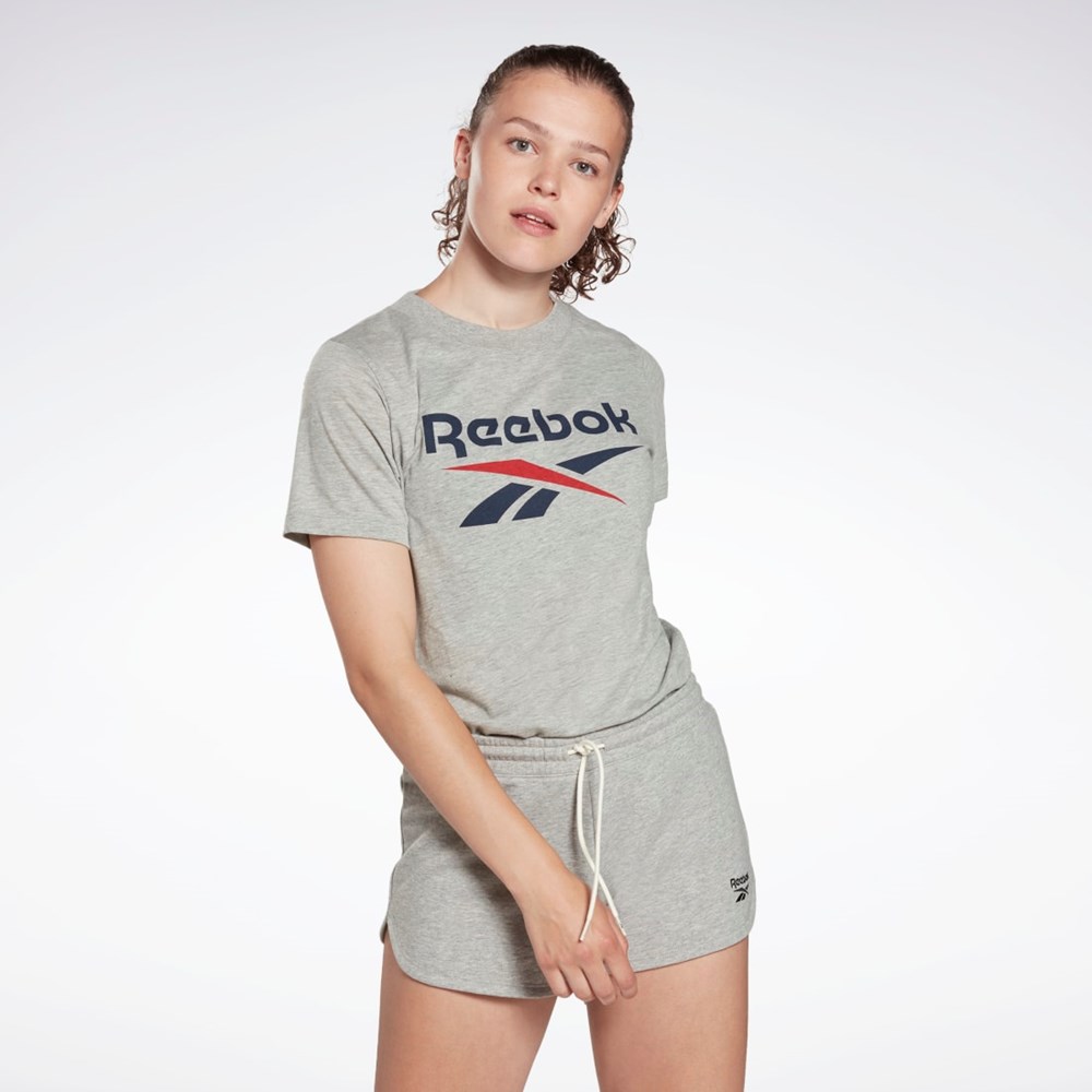 Reebok Reebok Identity Logo T-Shirt Grå | HGOADU-260