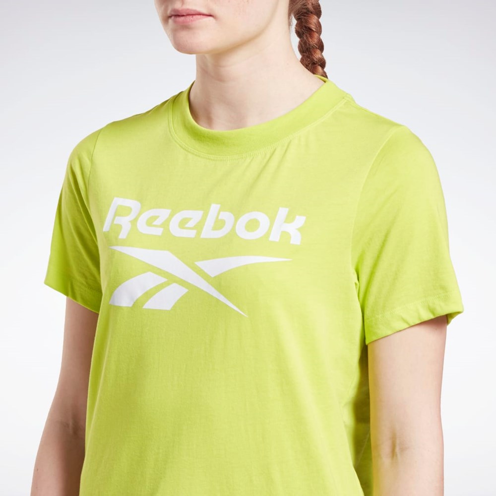 Reebok Reebok Identity Logo T-Shirt Gul | SGOYPC-014