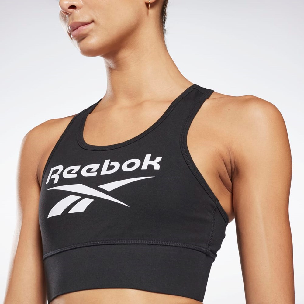 Reebok Reebok Identity Sports Bra Svarte | EOGQBI-567