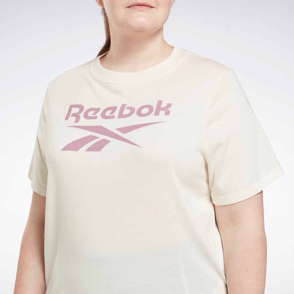 Reebok Reebok Identity T-Shirt (Plus Size) Hvite | BJOMIN-452