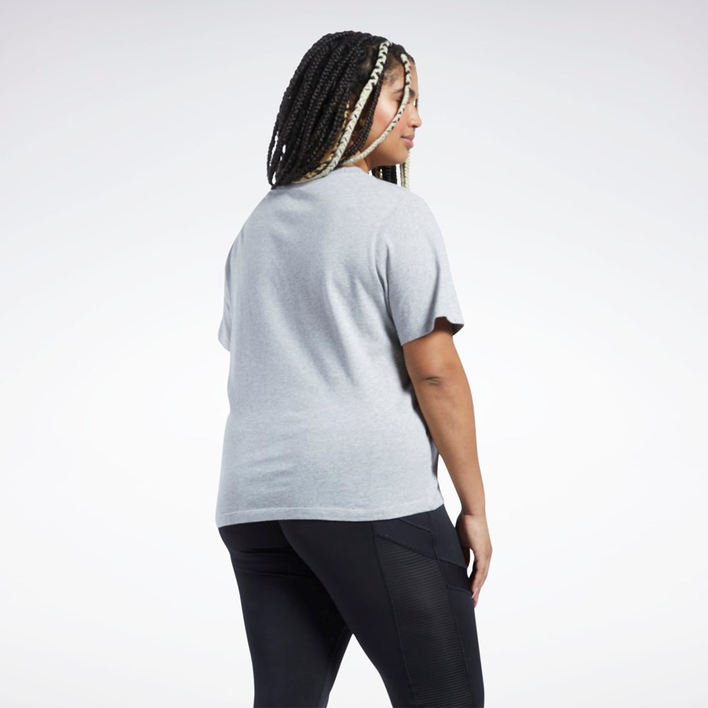 Reebok Reebok Identity T-Shirt (Plus Size) Grå | VOWZTN-967