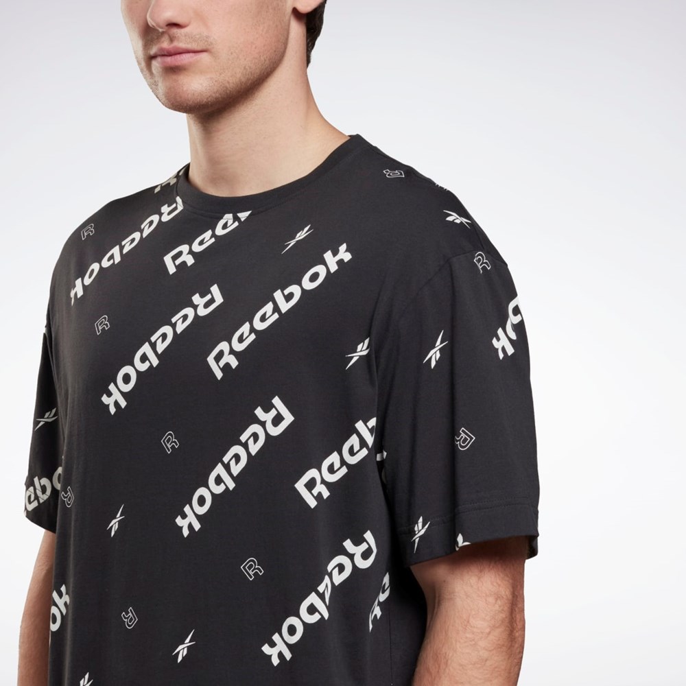 Reebok Reebok Identity T-Shirt Svarte | EWXTRV-423