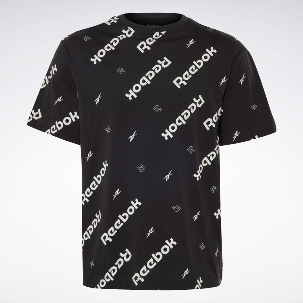 Reebok Reebok Identity T-Shirt Svarte | EWXTRV-423