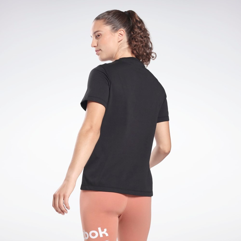 Reebok Reebok Identity T-Shirt Svarte | TWGFXH-948