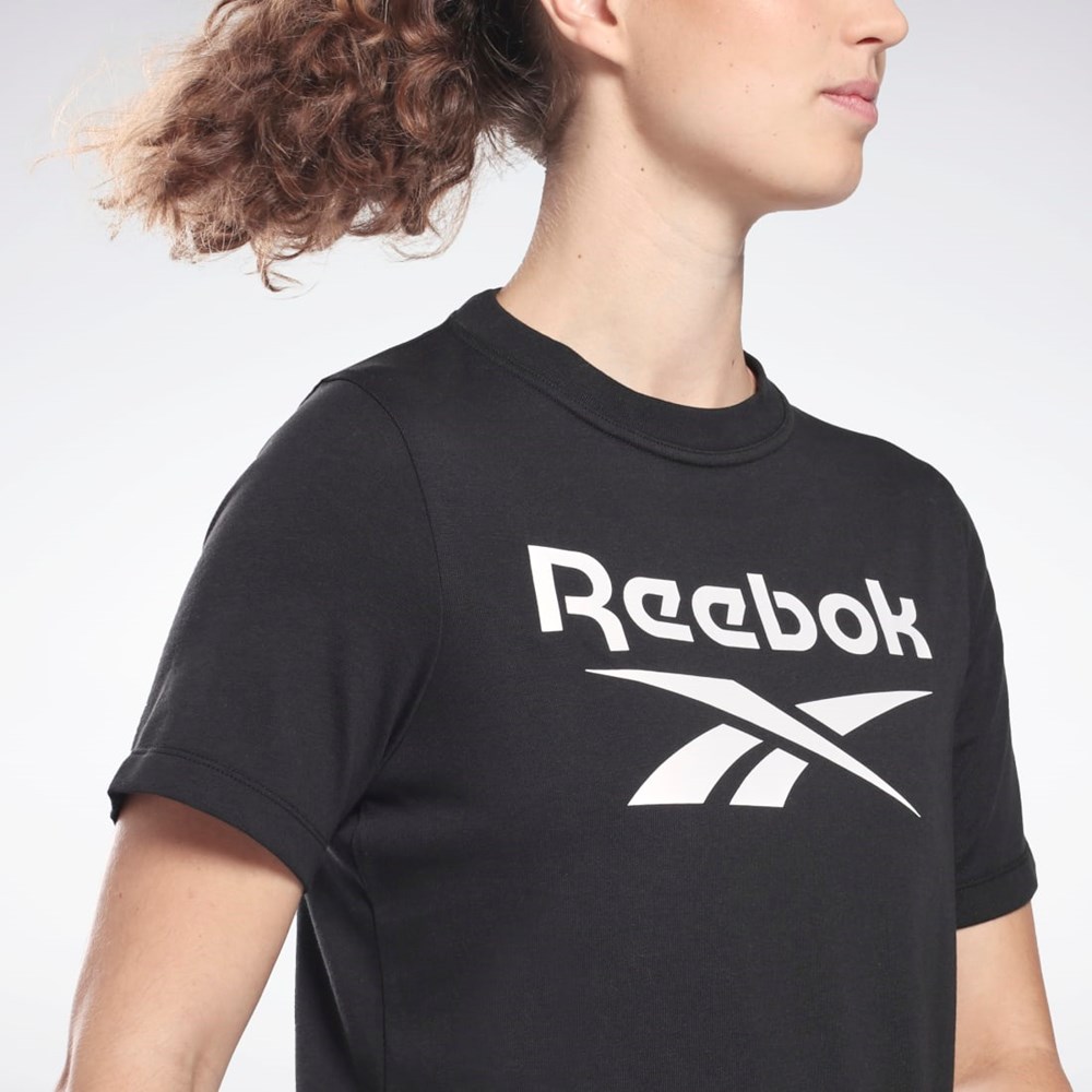 Reebok Reebok Identity T-Shirt Svarte | TWGFXH-948