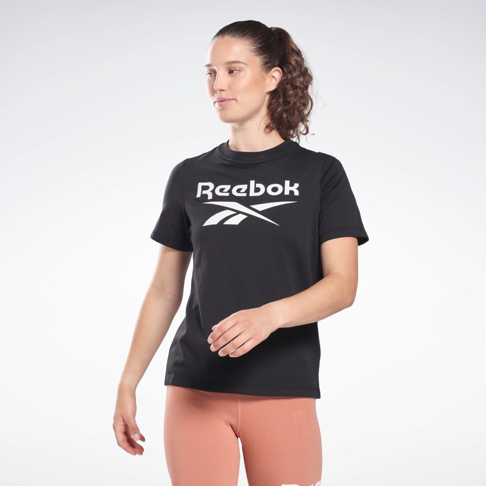 Reebok Reebok Identity T-Shirt Svarte | TWGFXH-948