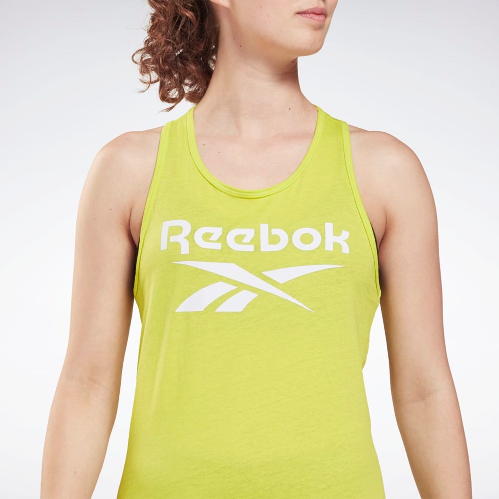 Reebok Reebok Identity Tank Top Gul | FGUMEZ-963