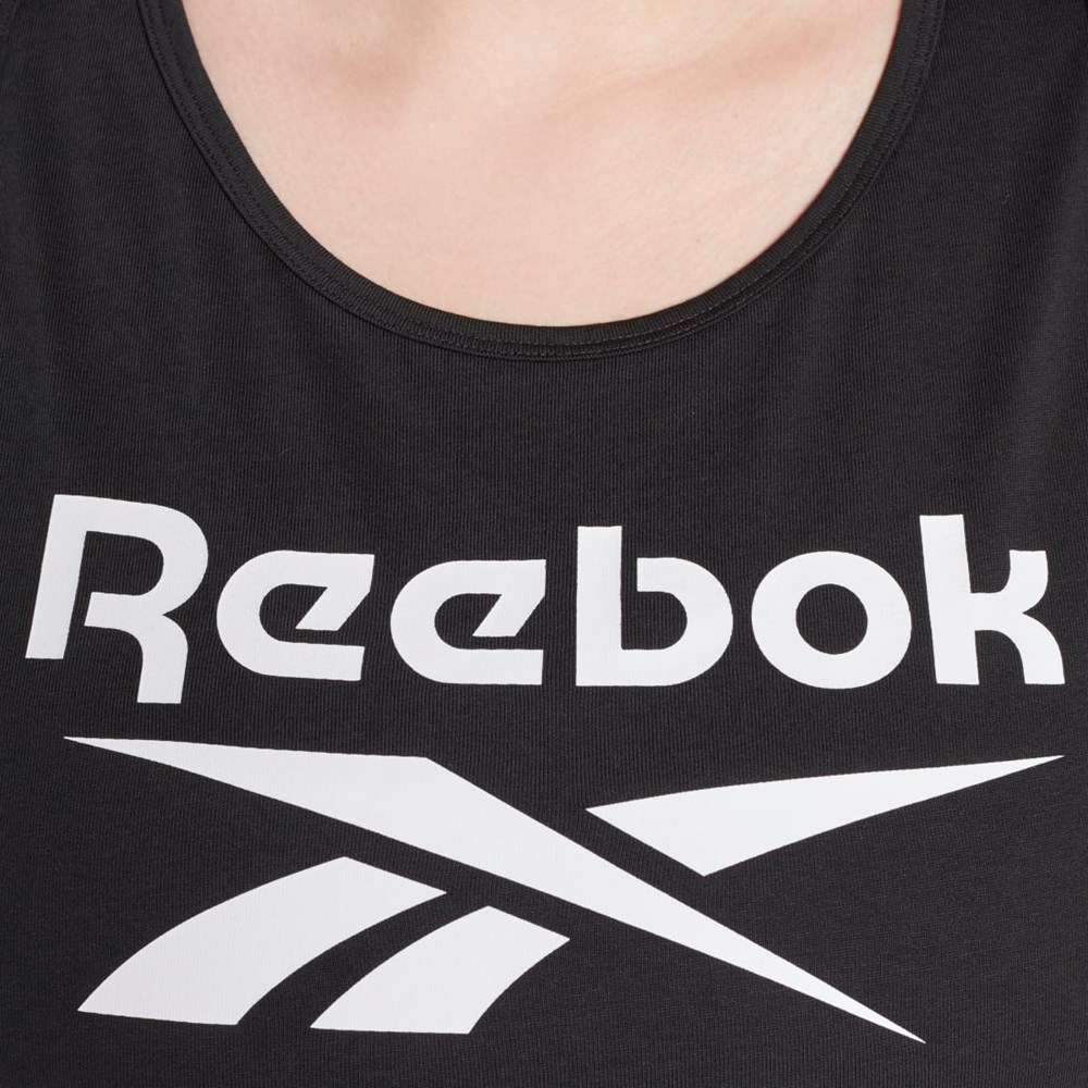 Reebok Reebok Identity Tank Top (Plus Size) Svarte | ZWAHRD-946