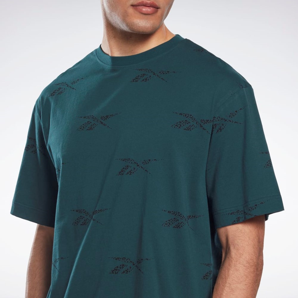 Reebok Reebok Identity Vector T-Shirt Grønn | VYUGTL-643