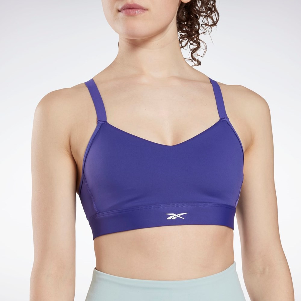 Reebok Reebok Lux Strappy Sports Bra Lilla | MPBTUN-951