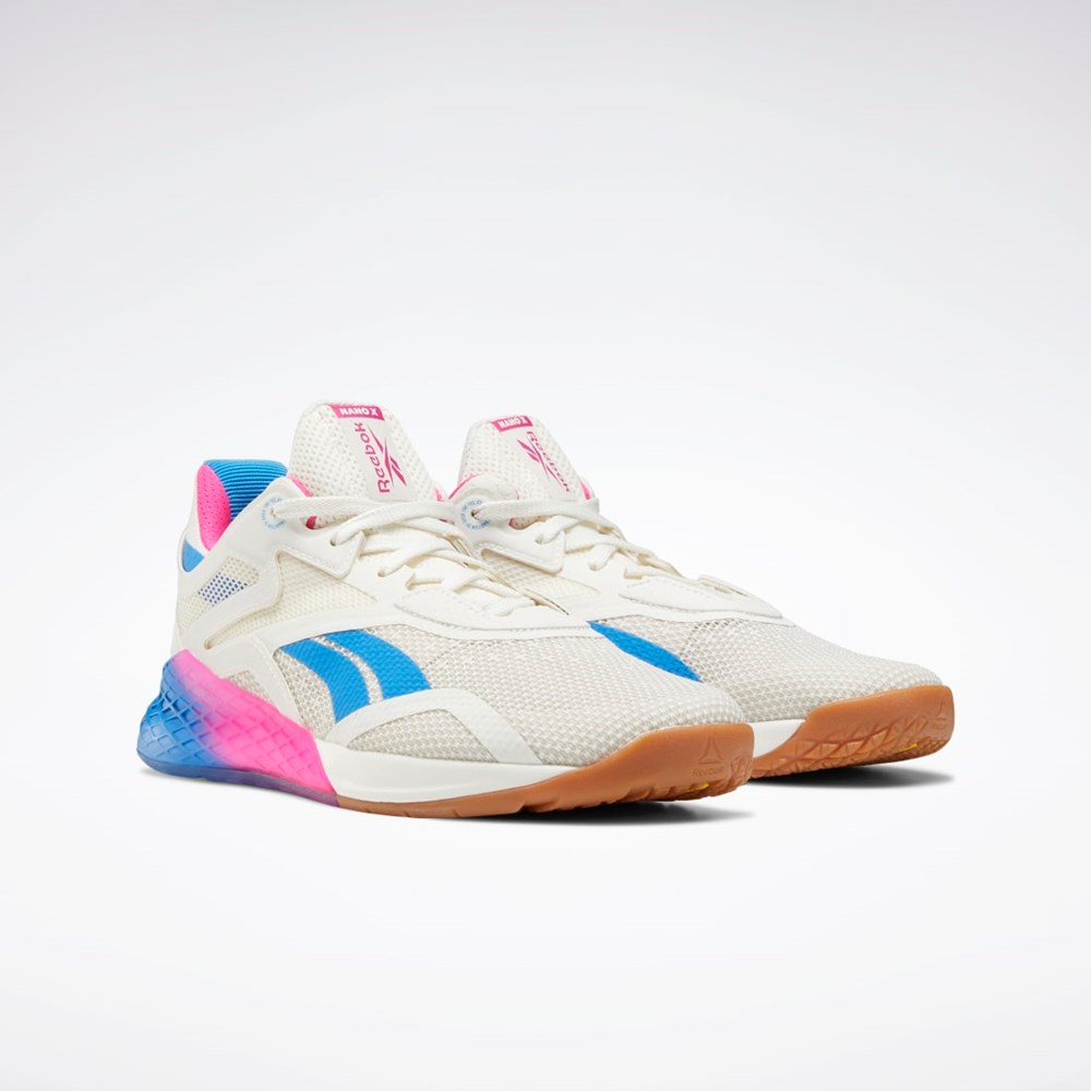 Reebok Reebok Nano X Trenings Shoes Hvite Rosa Blå | LOAWYG-928