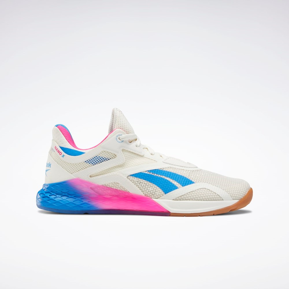 Reebok Reebok Nano X Trenings Shoes Hvite Rosa Blå | LOAWYG-928