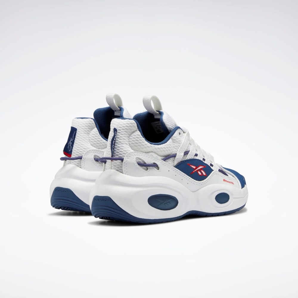 Reebok Reebok Solution Mid Basketball Shoes - Grade School Hvite Blå Rød | HEXDJY-480