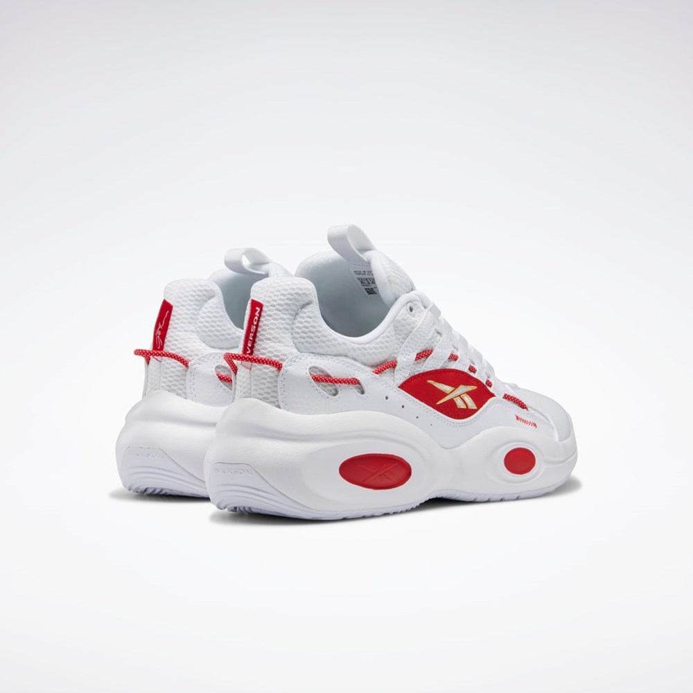 Reebok Reebok Solution Mid Basketball Shoes Hvite Rød Gull | VEARUY-203