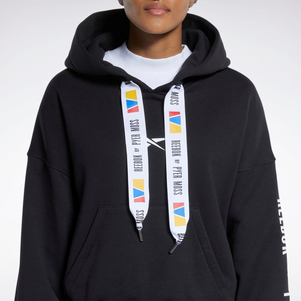 Reebok Reebok by Pyer Moss Hoodie Svarte | YIXAKD-470