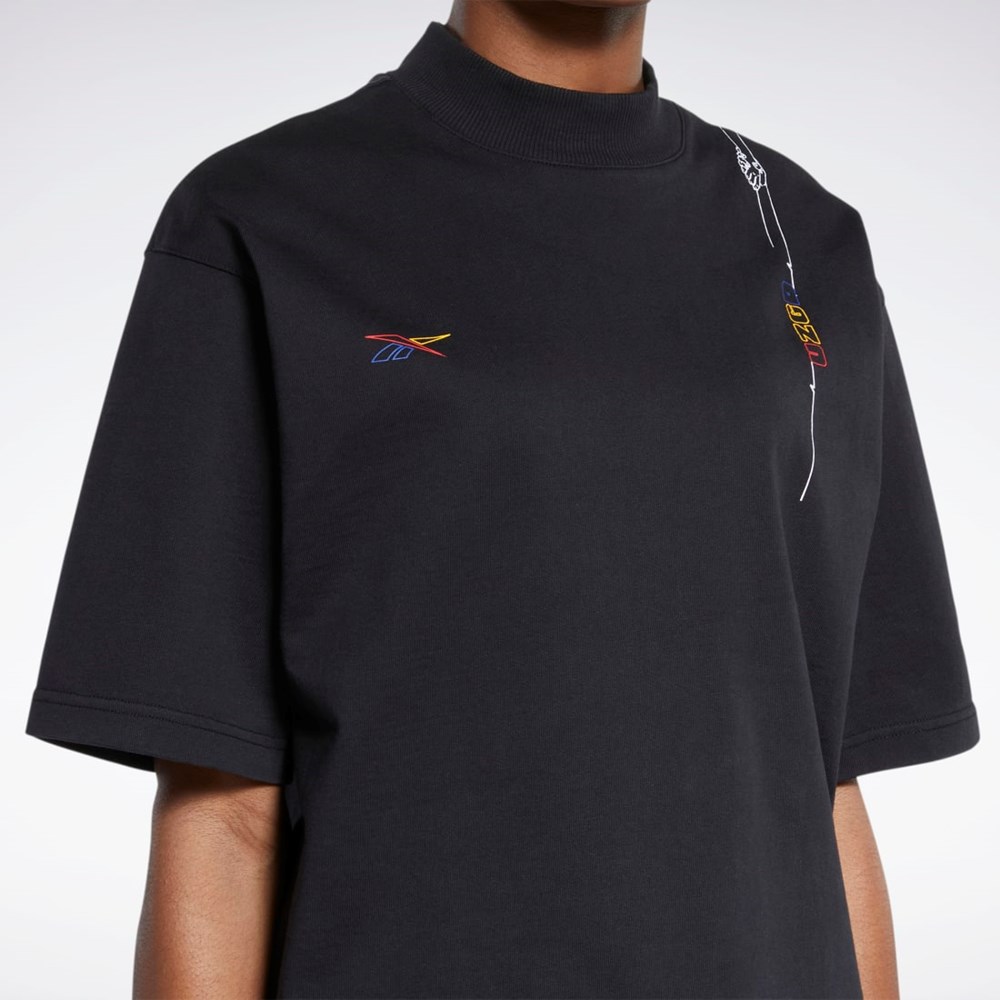 Reebok Reebok by Pyer Moss Tee Svarte | MXYSKJ-569