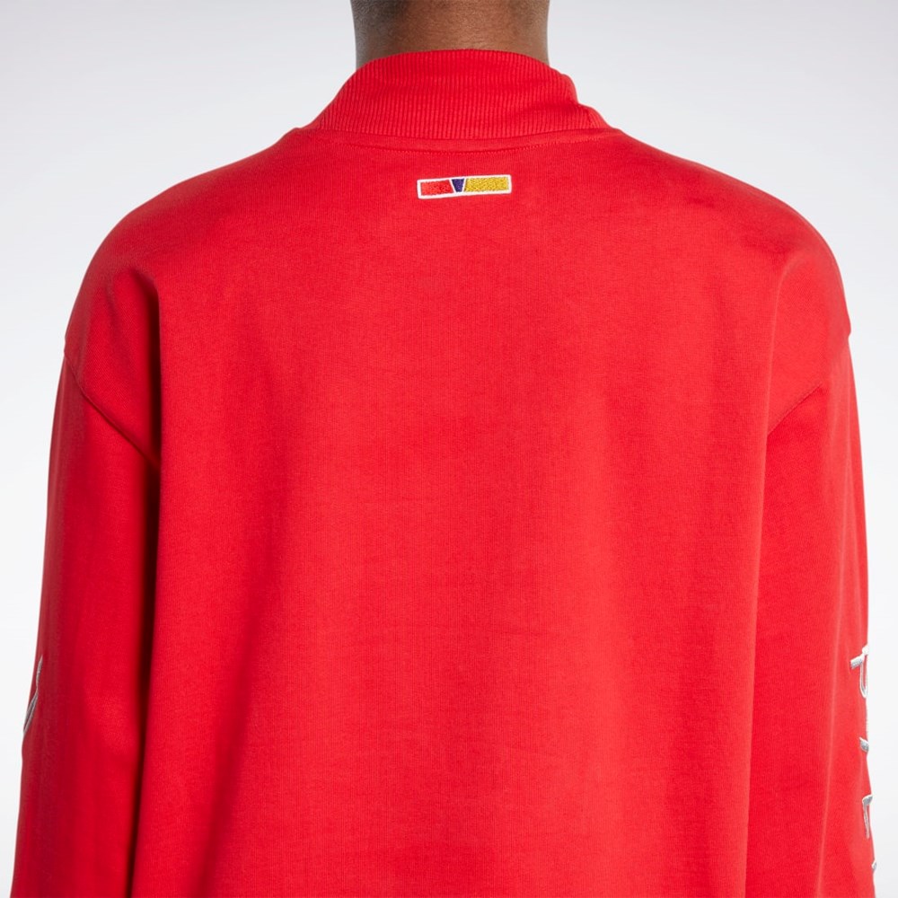 Reebok Reebok by Pyer Moss Turtleneck Long Sleeve T-Shirt Rød | TYDPKE-489