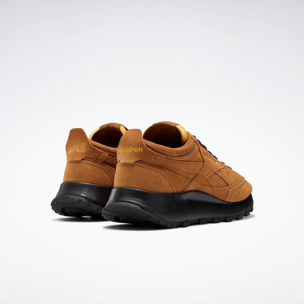 Reebok SNS Classic Leather Legacy Shoes Brune Burgunder Gull | MNGUXQ-089