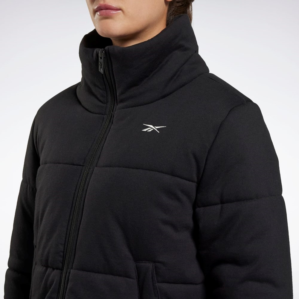 Reebok Studio Puffer Jacket Svarte | DIKUPG-962