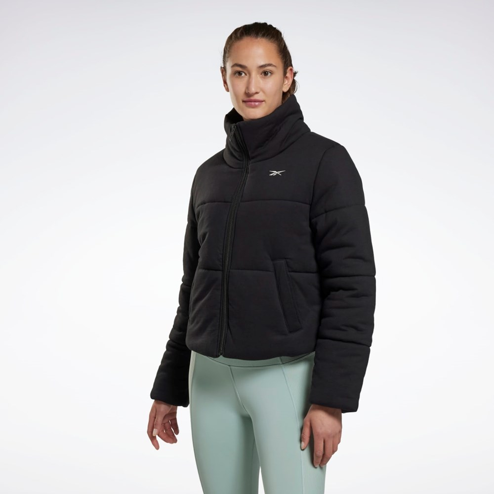 Reebok Studio Puffer Jacket Svarte | DIKUPG-962