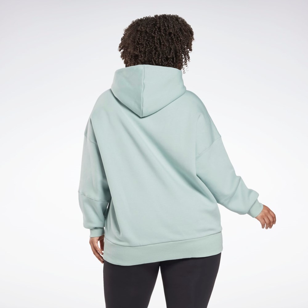 Reebok Studio Recycled Oversize Hoodie (Plus Size) Grå | JVUTQH-498