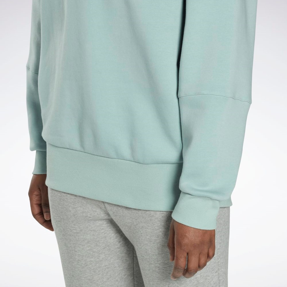 Reebok Studio Recycled Oversize Hoodie Grå | AFLYZD-087